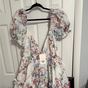 BNWT 3x Selkie Cotswolds Girls Night Puff Sleeve Mini Dress